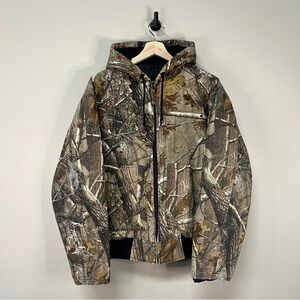 Distressed Real Tree Camo Work Jacket